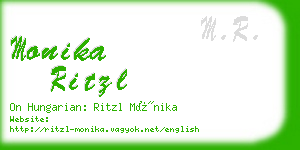 monika ritzl business card